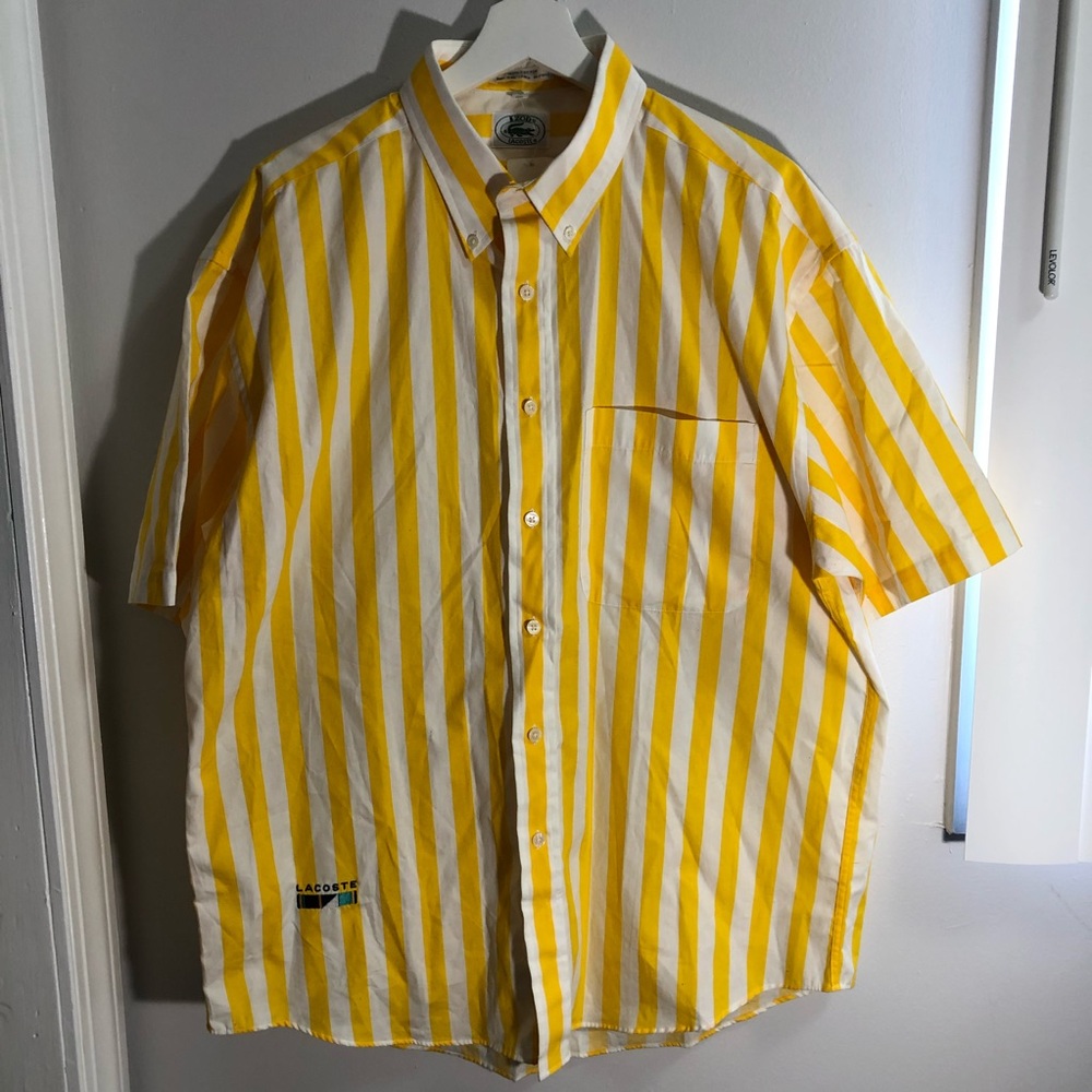 Lacoste Striped Button Down